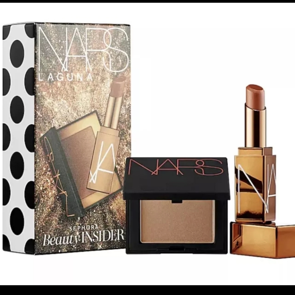 NIB NARS LAGUNA Mini Bronzer & Lip Balm Sephora Birthday Gift Set of 2